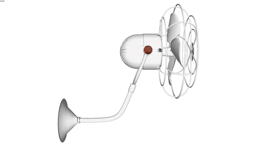 ventilador de parede branco