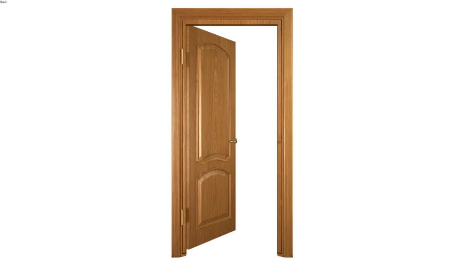 Door Wood 7 - Open