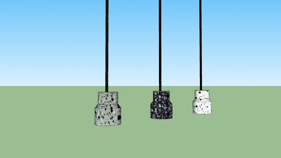 Terrazzo Pattern Cement Pendant Light