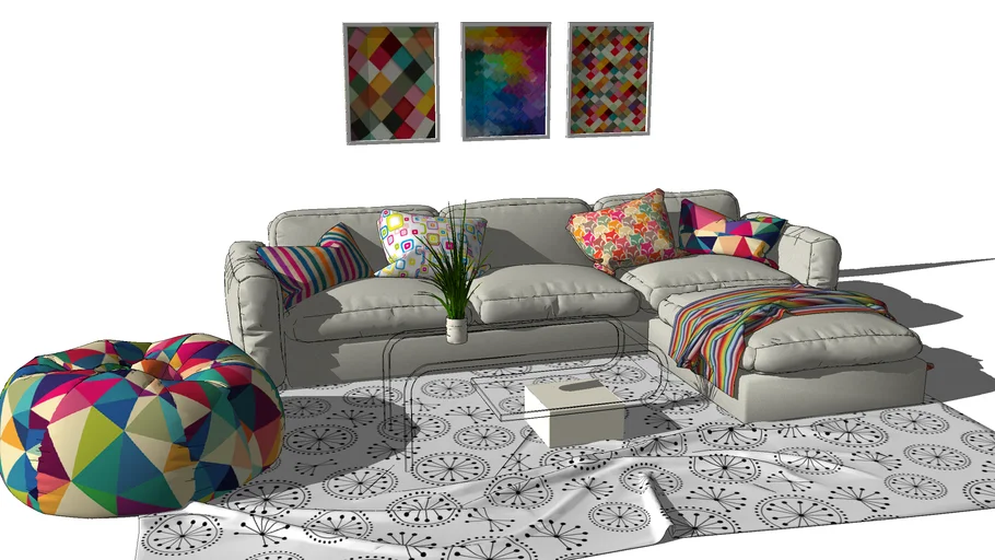 boho sofa by farahisya