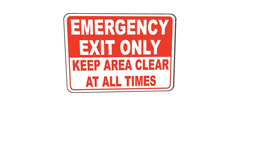 Emergency Exit Sign | 3D Warehouse