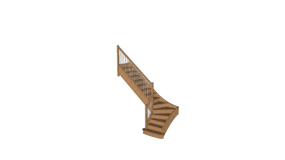 Escalier bois ; wood stair