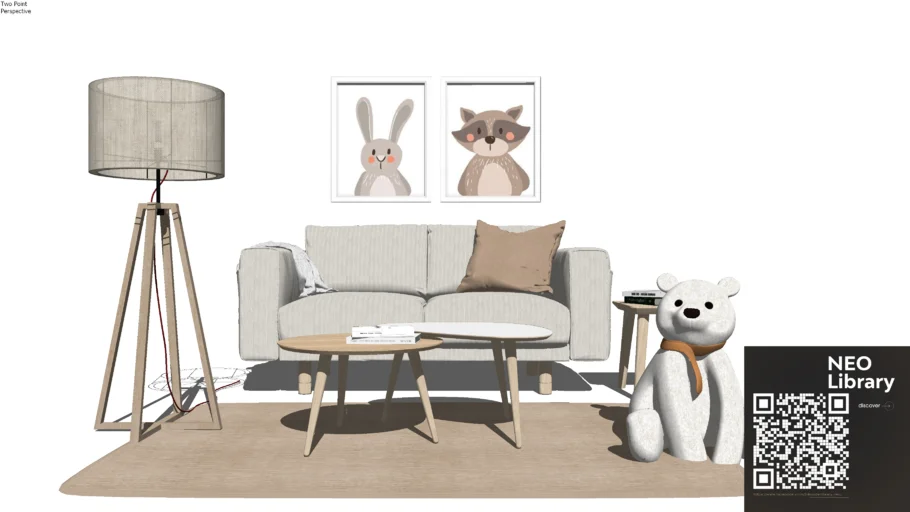 Muji japandi Modern sofa  living room