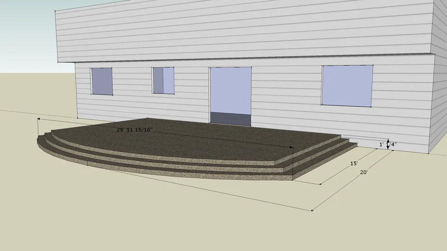 Patio Design (with dimensions)