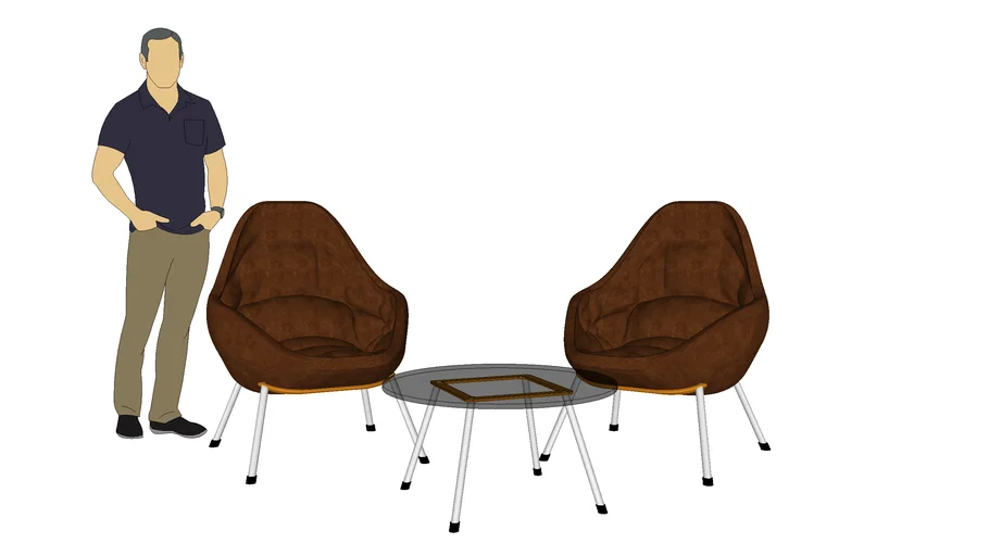 Cushion office chair (Indoor, Memory foam, leather chair, Office) Vray_ready