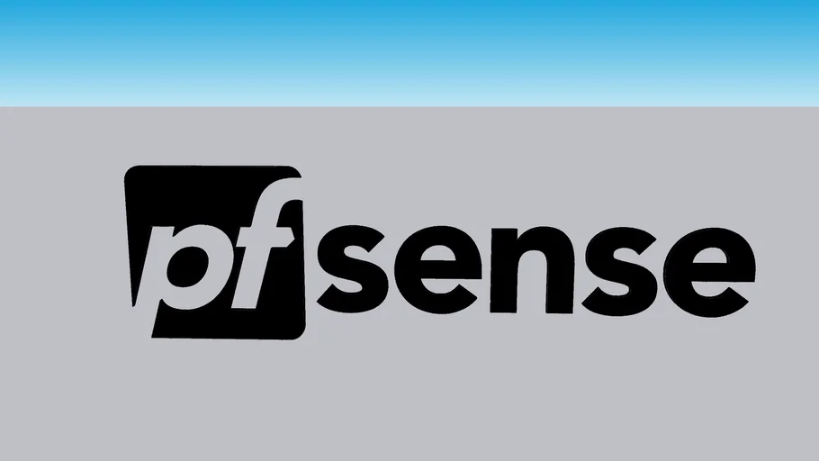 pfSense logo 3D