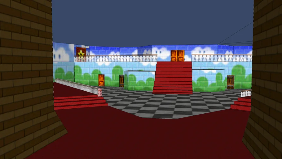 Peach's castle inside