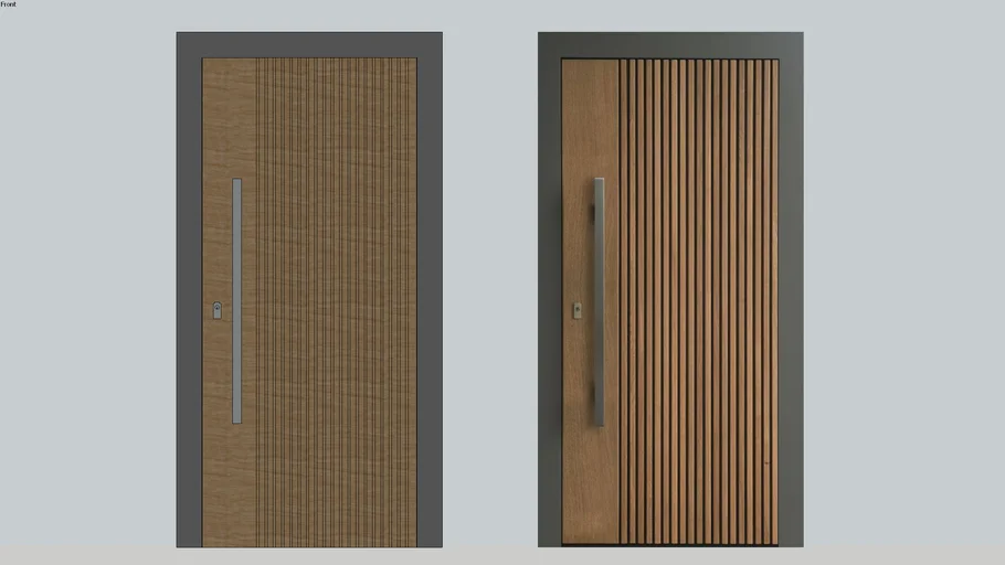 Puerta Madera Marron Gris | Wooden Door Brown Gray