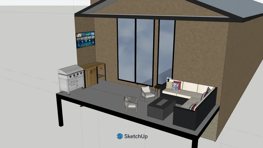 Glass railing | 3D Warehouse