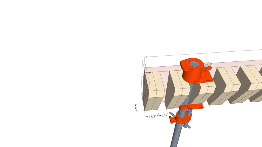 Various clamp racks for woodworking