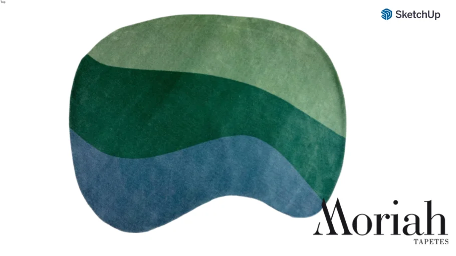Tapete Sala Orgânico Waves Nature - Moriah Tapetes