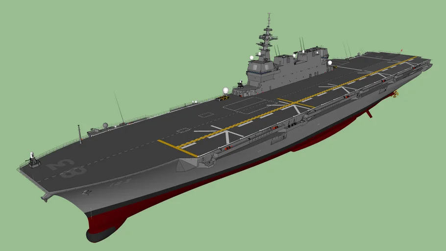 JMSDF JS Izumo DDH-183 いずも (as of July 2021)