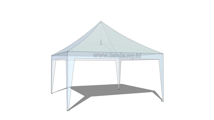 Tenda kerucut pernikahan
