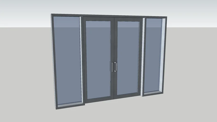 double french door w 2 side lites