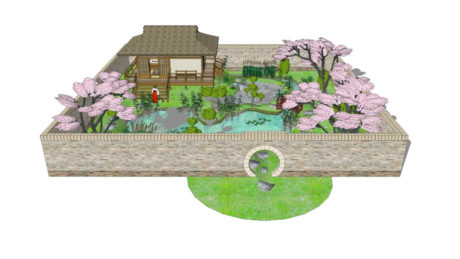 日式庭院木屋枯山水 www.su2008.com