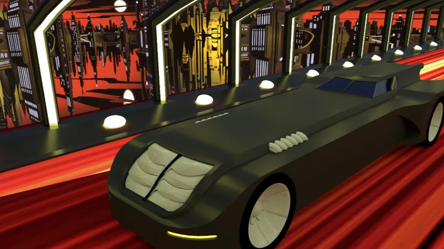 The timmverse-batmobile from Batman:the Animated series (1992-1995)