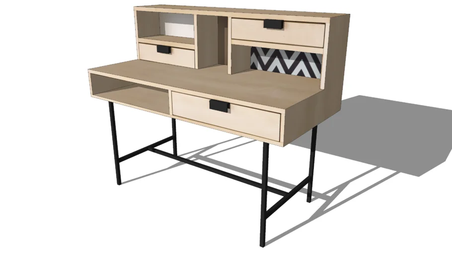 GRAPHIK, Bureau L 120 cm, Maisons du monde, ref :  156261, prix : 229,90 €