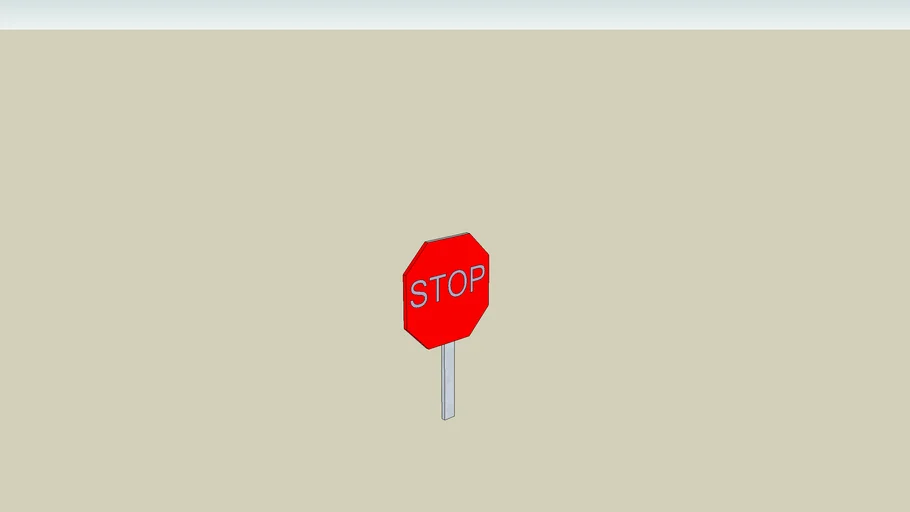 Stop Sign | 3D Warehouse