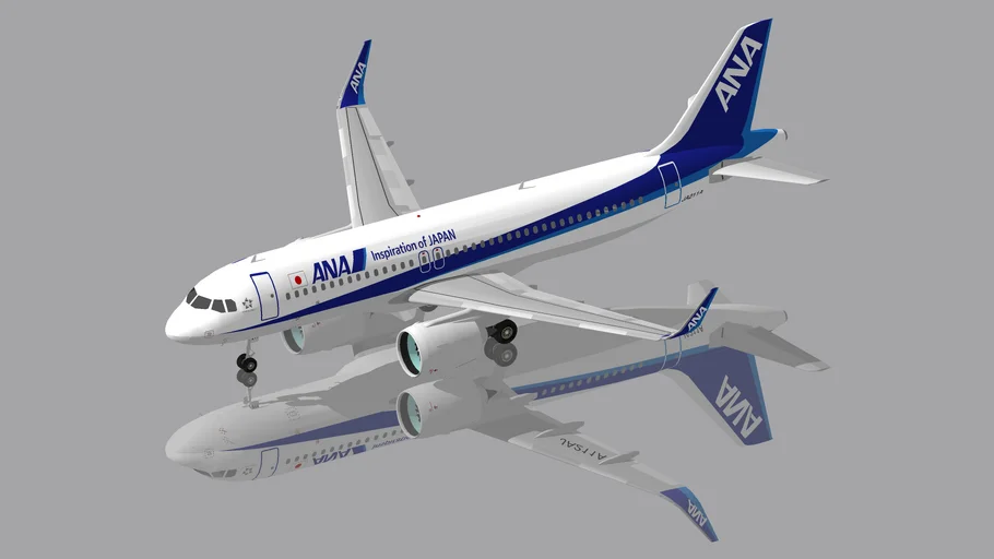 All Nippon Airways (ANA) Airbus A320neo | 3D Warehouse
