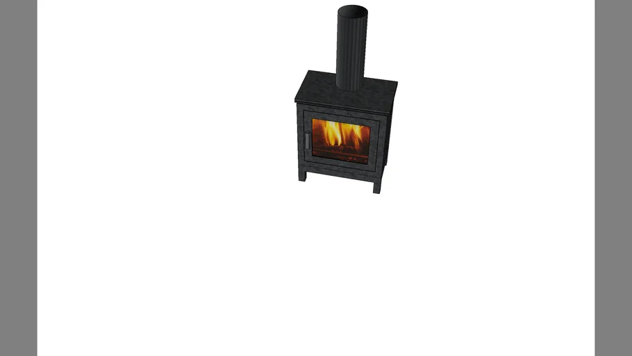 Wood fire burner