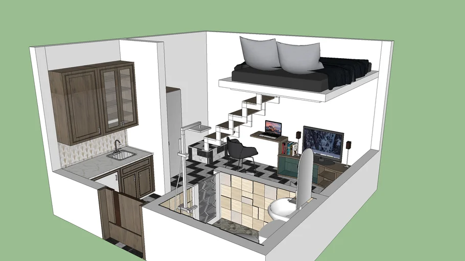 Interior Badroom Kamar kost