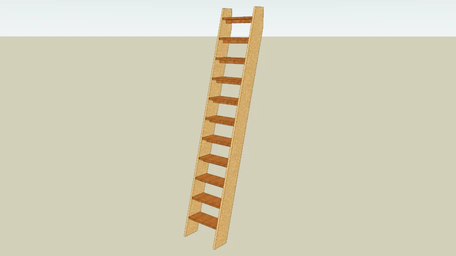 Wood Ladder - Heavy ship style - 12'