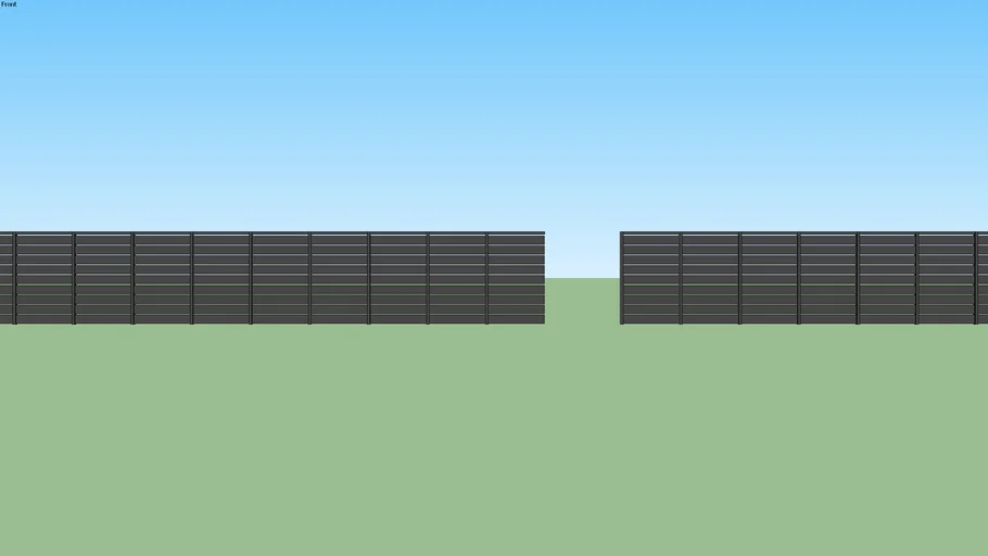 Modern fence