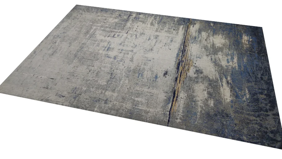 61503 Carpet Abstract Dark Blue 240x170cm