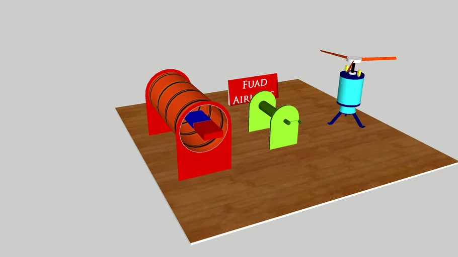 EM Induced Helicopter