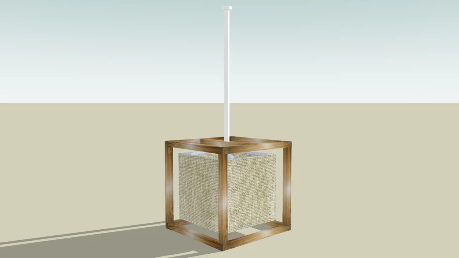 Lampara de techo / Hanging Wood Lamp