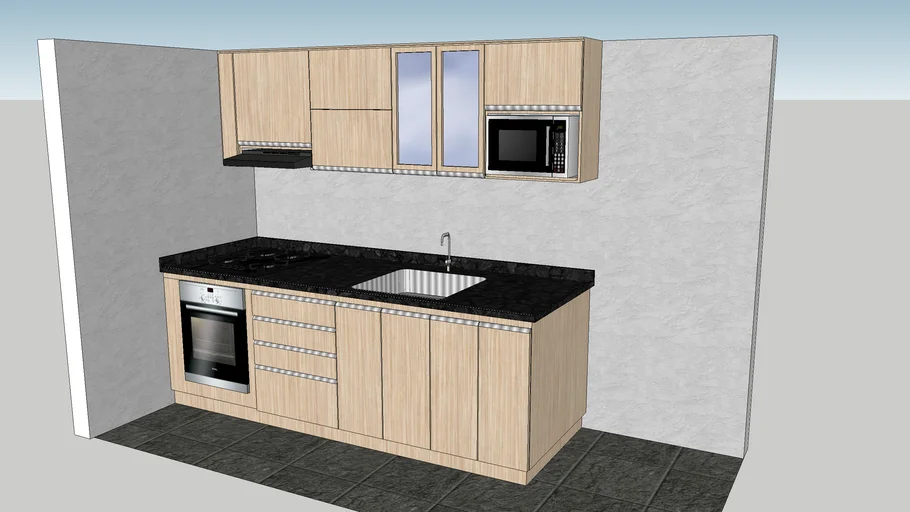 Cocina Lineal De 2.50m