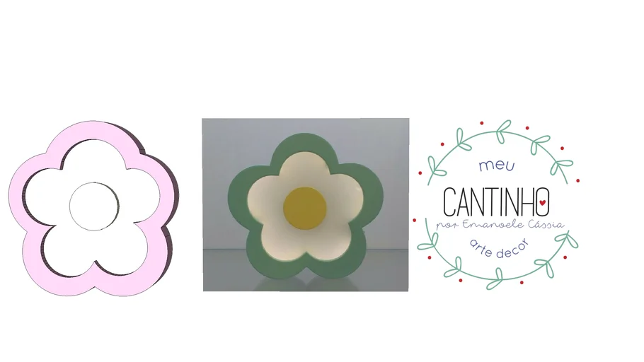 Luminária Flor Quarto de Bebê