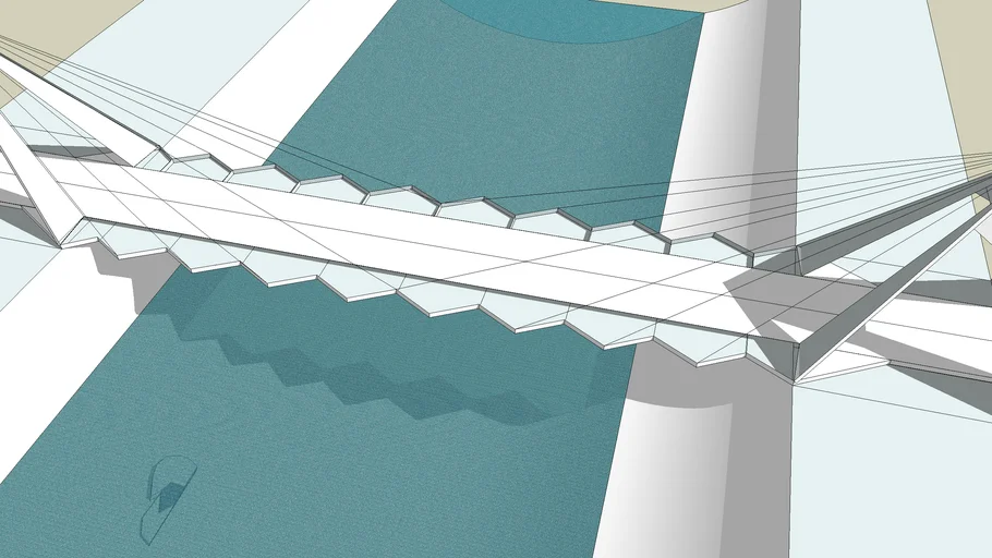 Modern Suspension Bridge