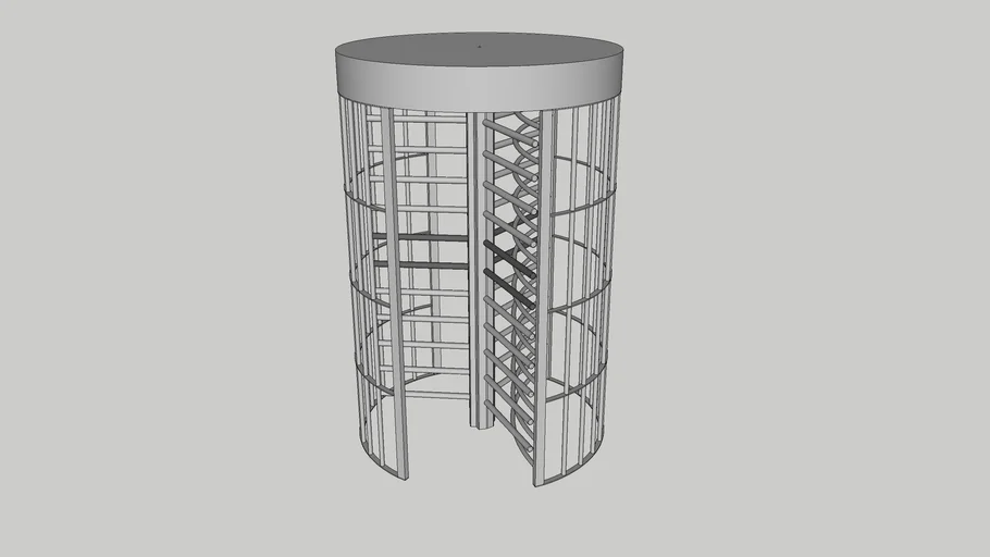 HTBody C 1AX A/A I/I - Torniquete 1 Eixo / Design Full Height Turnstiles 1 Axis - Insetec