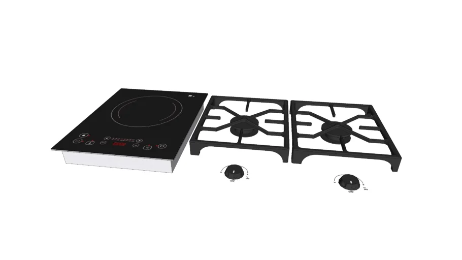 Induction and Gas Trio Hobs
