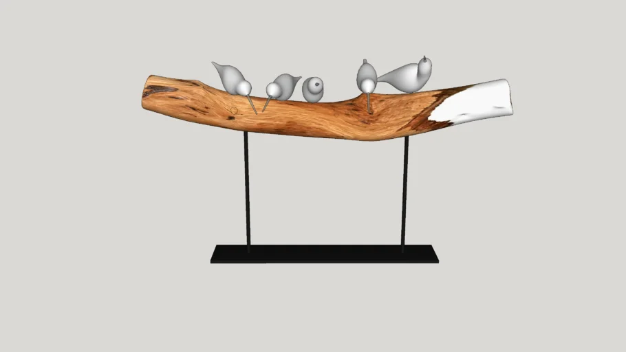 Decoração - Escultura passarinhos