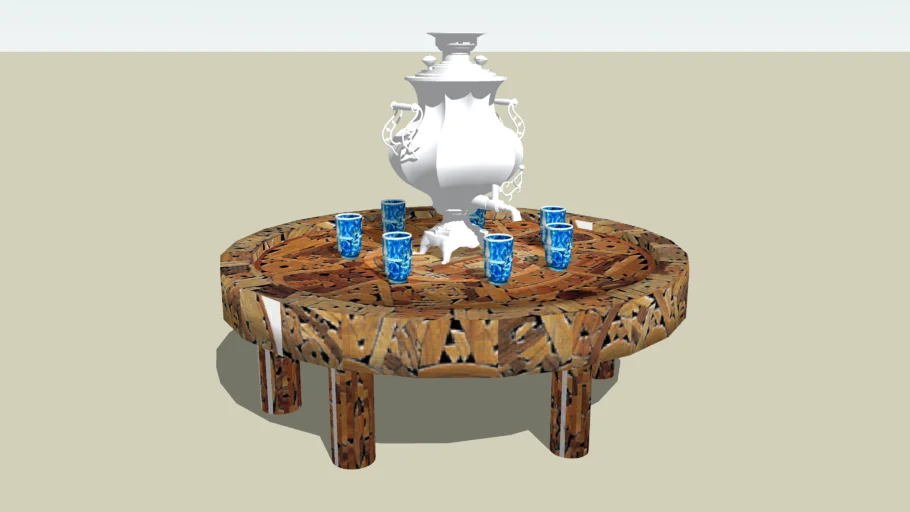 Arabic tea table