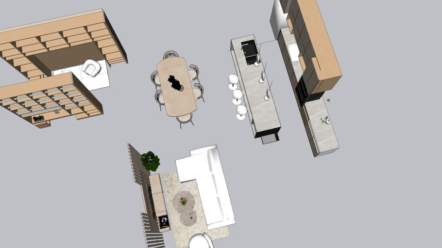 sala comedor cocina