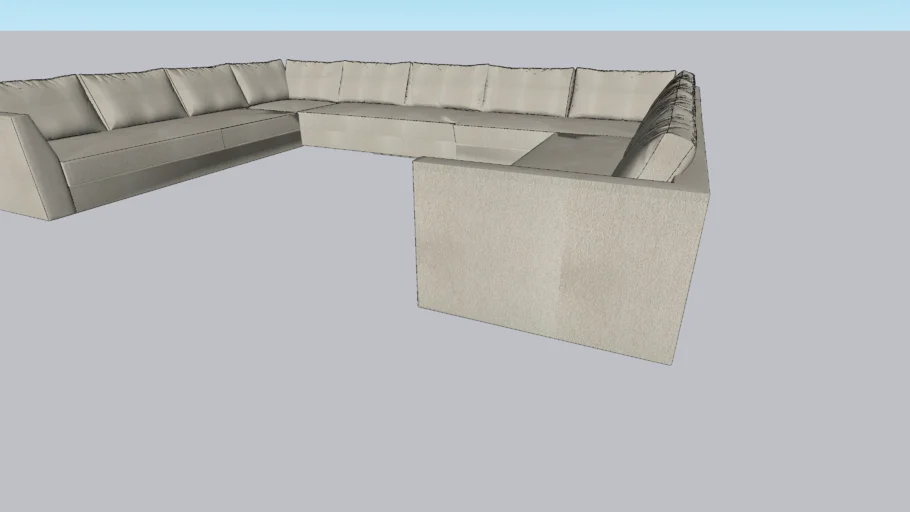 U-shape sectional | 3D Warehouse