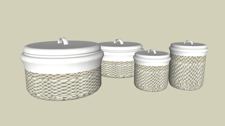 potes de ceramica