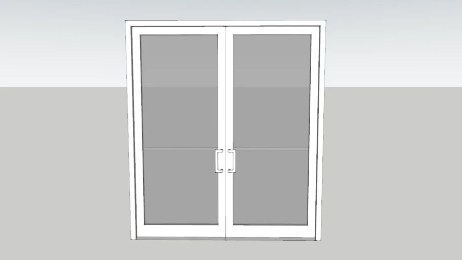 Double Storefront Doors 6'x7'
