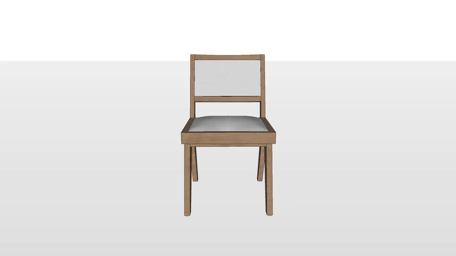 Westwing _ Houten stoel Sissi met vulling