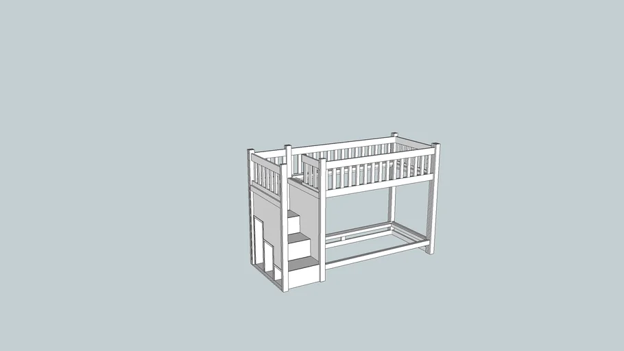 Bunk Beds with stairs and storage