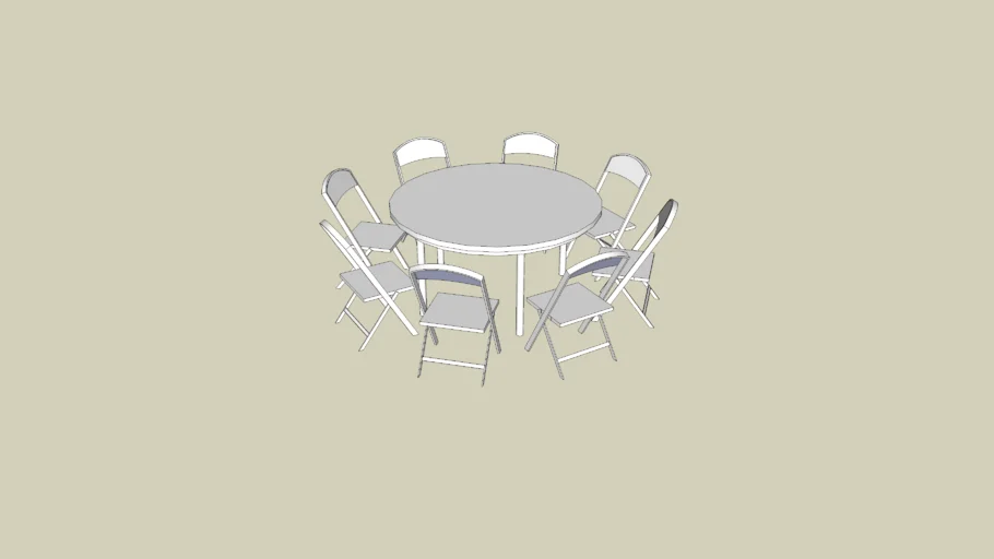 Round Table and Chairs