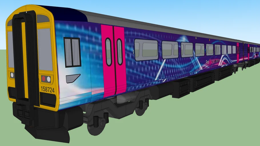 Class 158 Express Sprinter First Great Western 2-Car DMU | 3D Warehouse