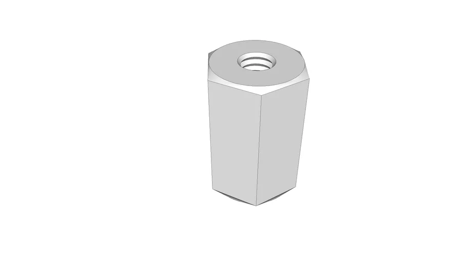 standoff, hex, aluminum, 0.25-20 x 1, McMaster-Carr 91780A212
