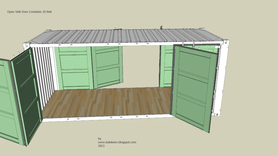 Open Side Door Container 20 Feet