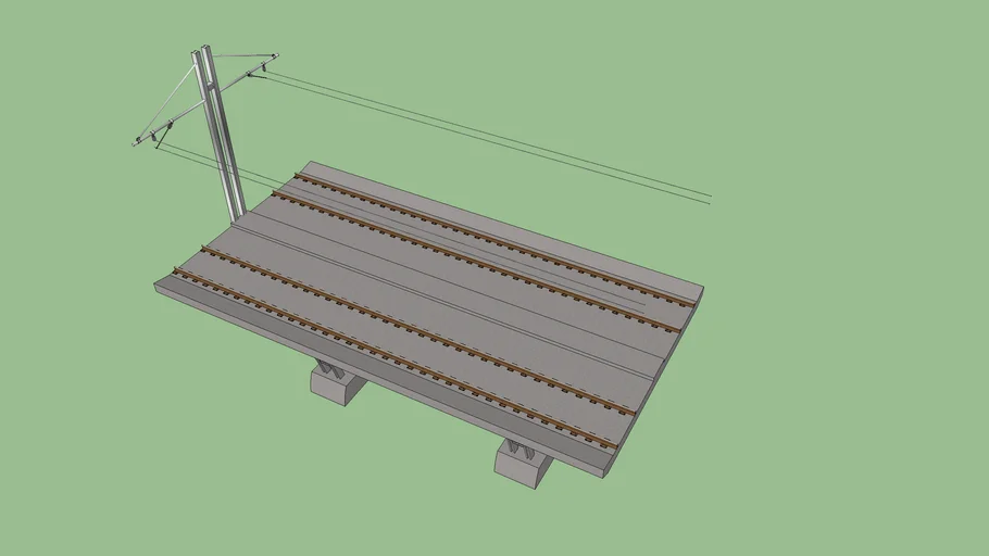 Raised section of railway | 3D Warehouse