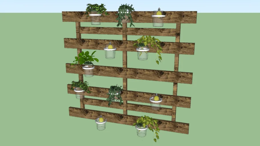 Trendy Wall Plant with pallet