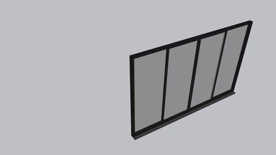 Porta de Correr 4 Folhas - 4,70x 3,00